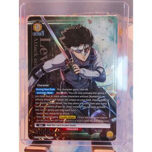 Union Arena Attack on Titan – Levi SR★ Alt Art UEX07BT/AOT-2-009